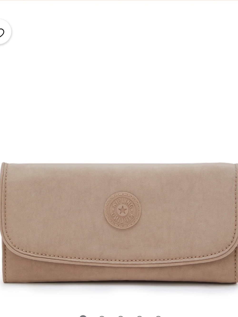 Kipling Beige Continental Fold Wallet